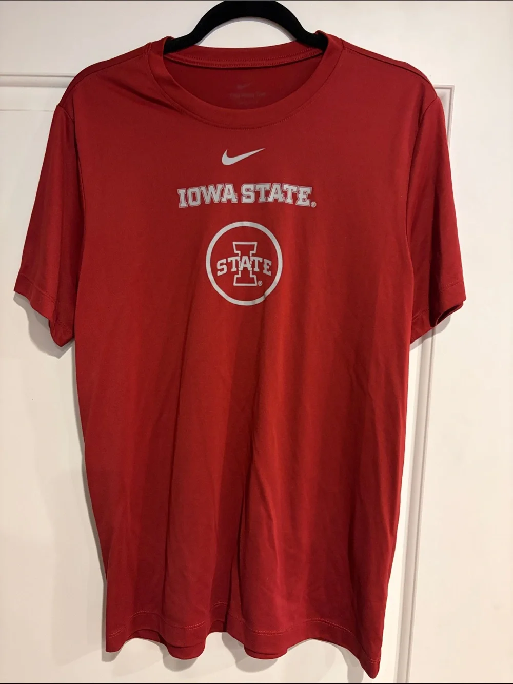 Nike Red Iowa State Short-Sleeve Tee with Logo